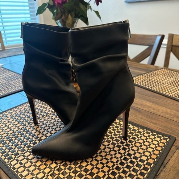 Jessica Simpson Women's Lesley Slouchy Pointy Toe Dress Booties Black Size 7 1/2 - Picture 2 of 12